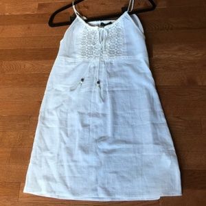 JCREW GAUZE DRESS. White NWOT XXS